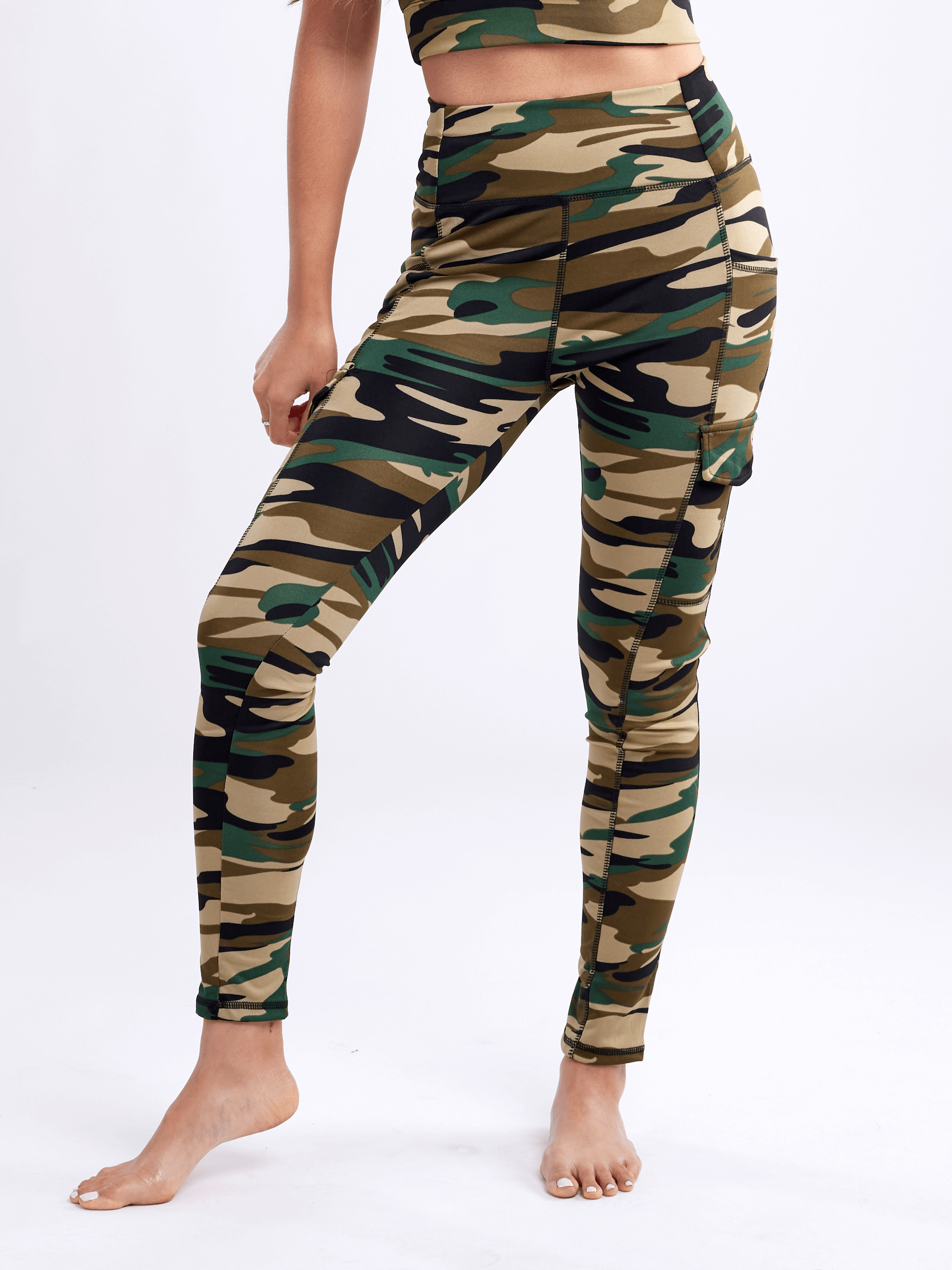 JupiterGear High-Waisted Leggings with Side Cargo Pockets