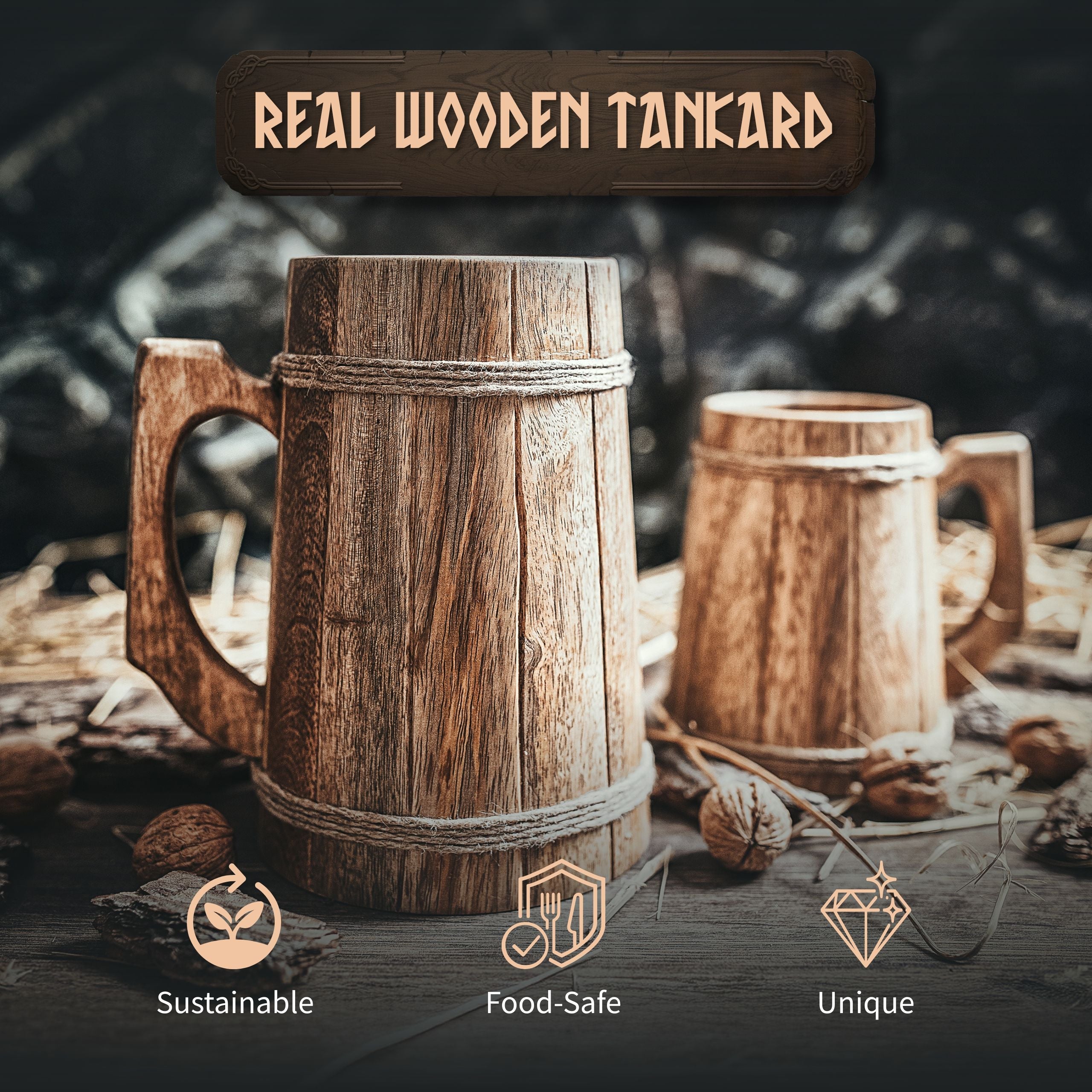 Wooden Tankard