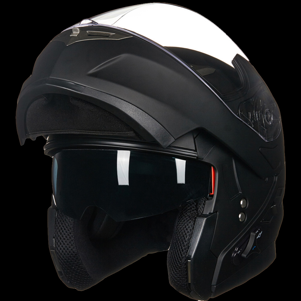 ILM Bluetooth Integrated Modular Flip up Full Face Motorcycle Helmet Model 953