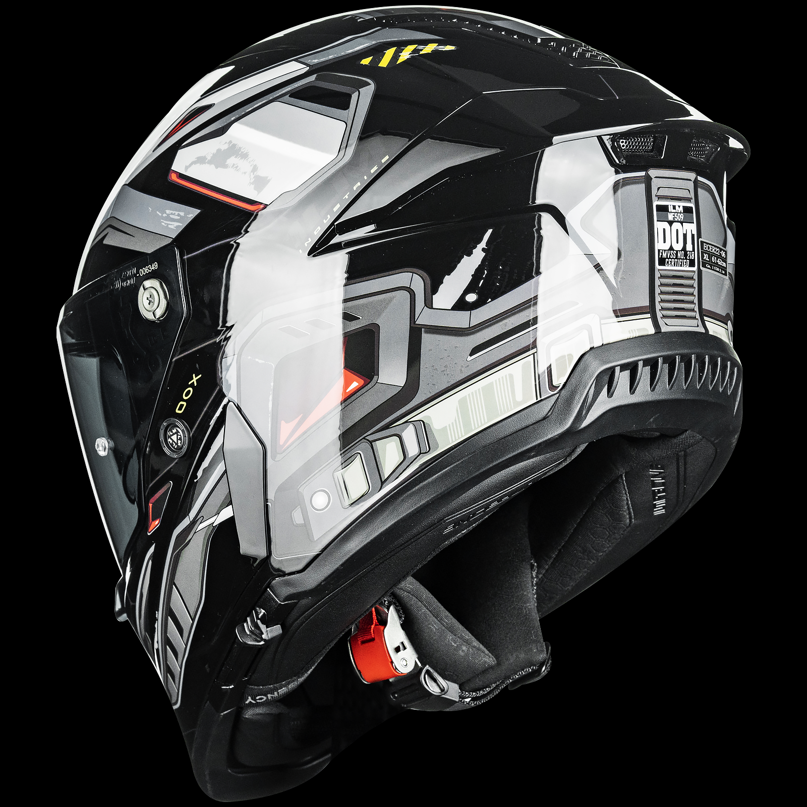 ILM Motorcycle Full Face Helmets DOT ECE Powersports Dual Visor Street Racing with Pinlock Cascos para Motos Model MF509 Pro