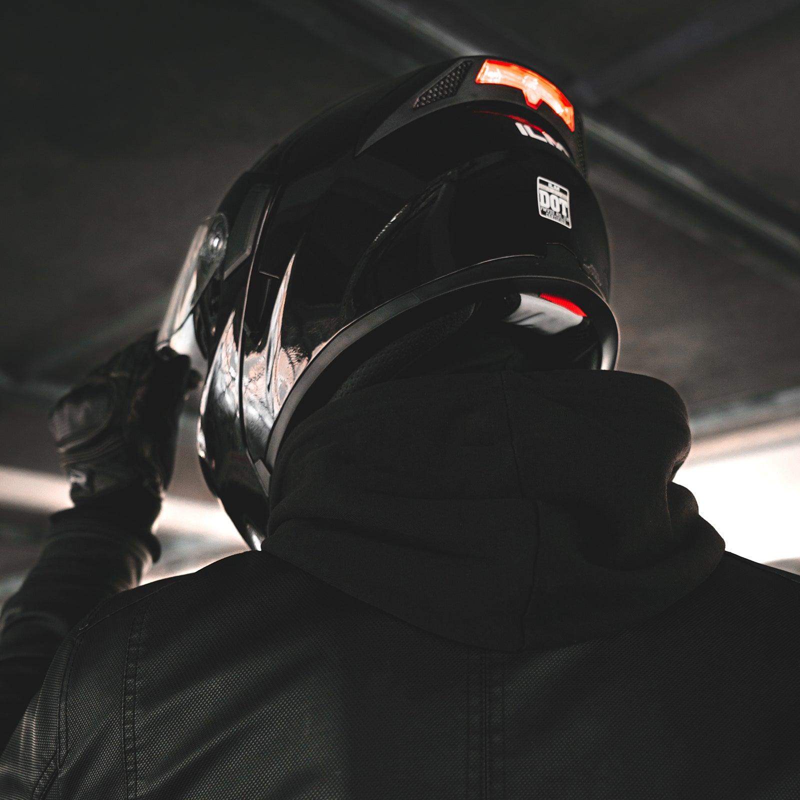 ILM Motorcycle Modular Full Face Helmet Model 902LED