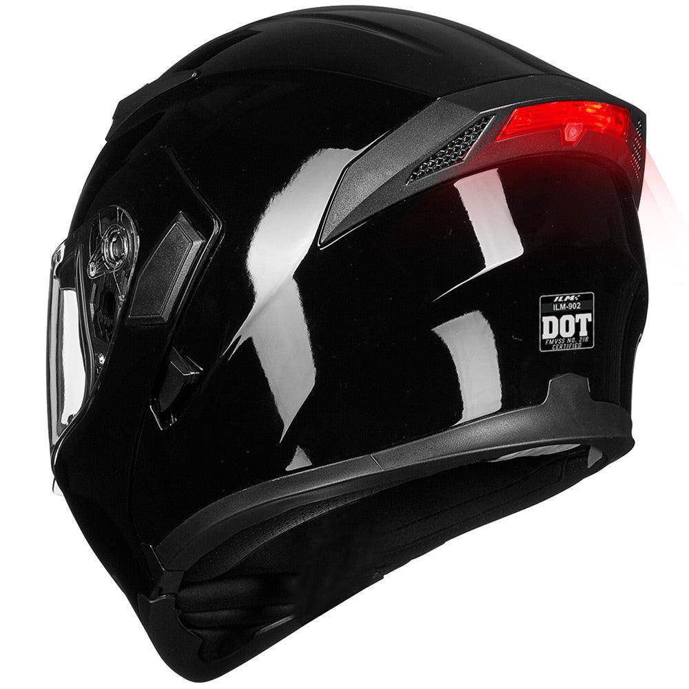 ILM Motorcycle Modular Full Face Helmet Model 902LED