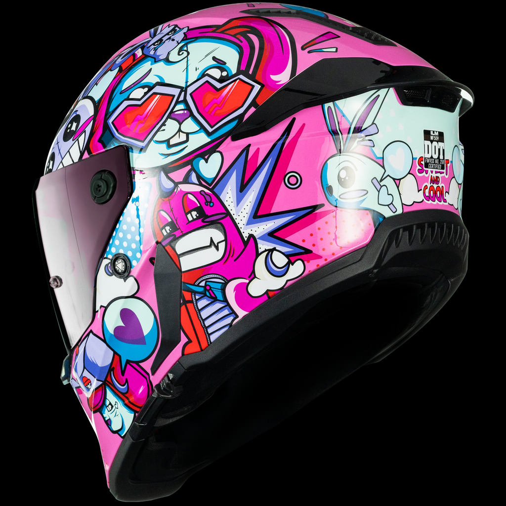 ILM Motorcycle Full Face Helmets DOT ECE Powersports Dual Visor Street Racing with Pinlock Cascos para Motos Model MF509 Pro