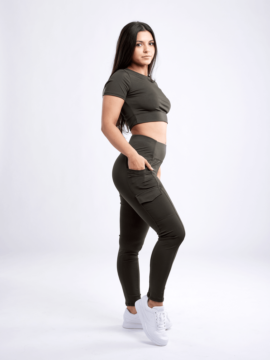 JupiterGear High-Waisted Leggings with Side Cargo Pockets