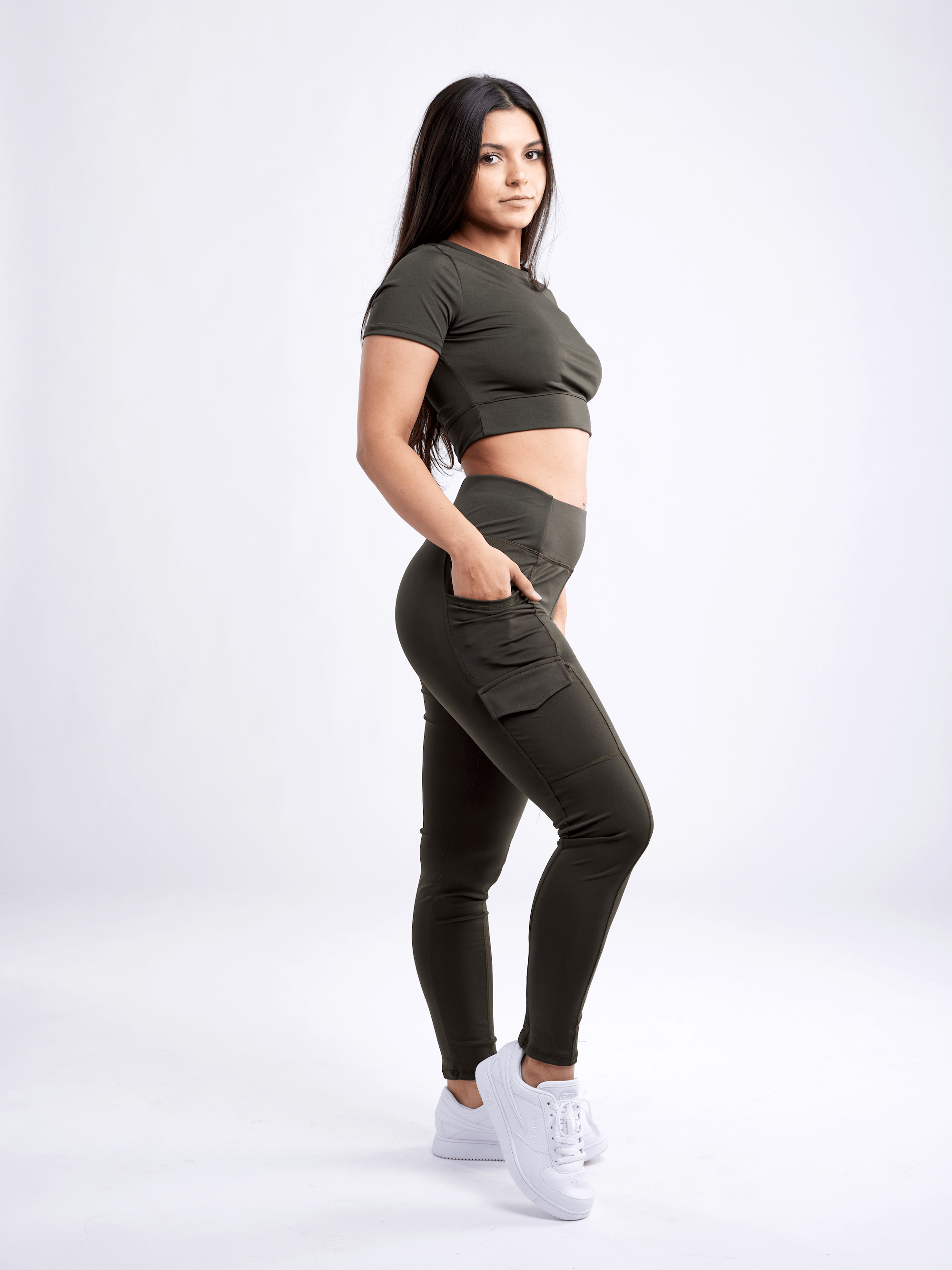 JupiterGear High-Waisted Leggings with Side Cargo Pockets