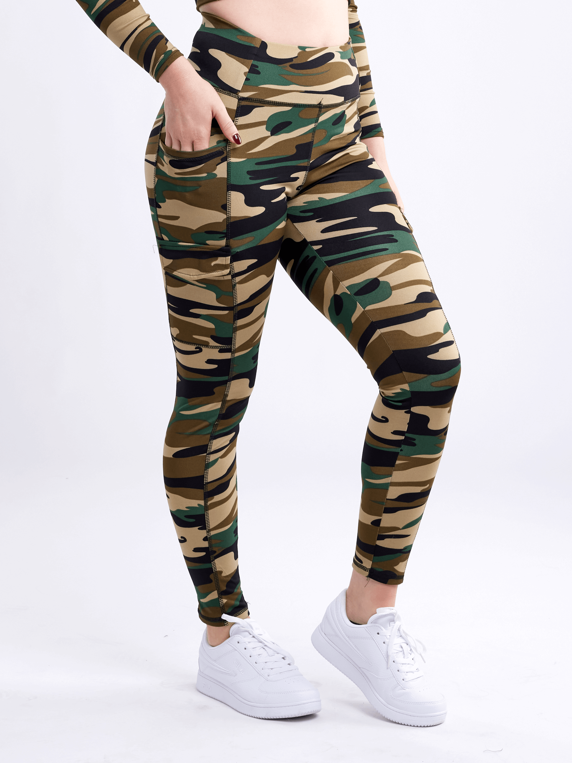 JupiterGear High-Waisted Leggings with Side Cargo Pockets