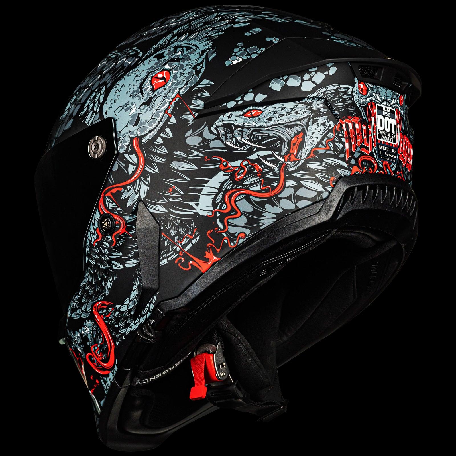 ILM Full Face Motorcycle Helmets Racing Helmet Model MF509