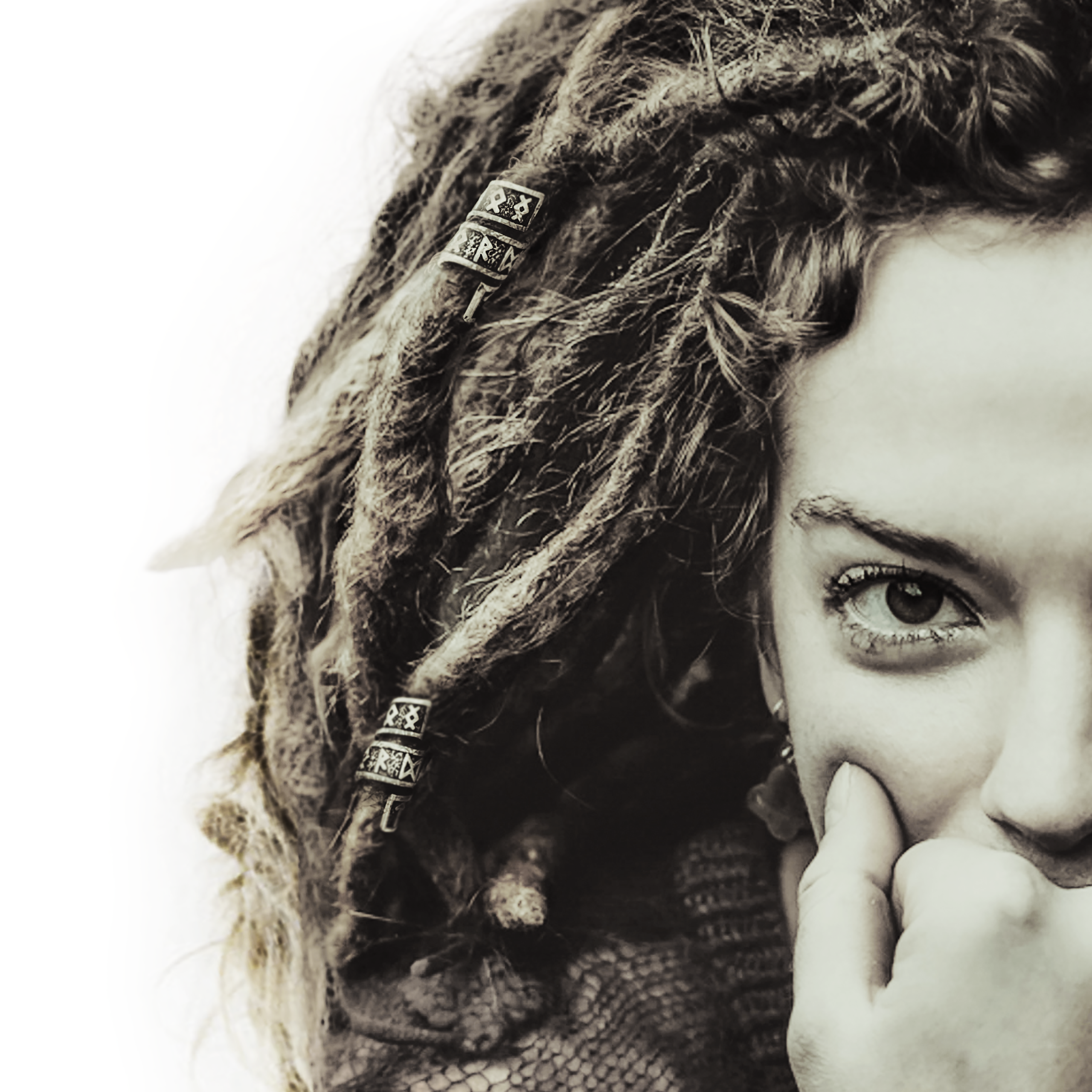 Rune Beard Rings - (Silver - 8)