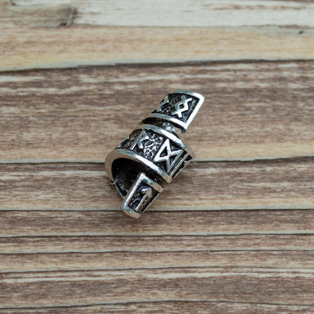Rune Beard Rings - (Silver - 8)