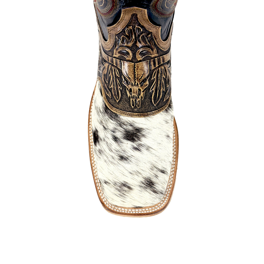 Men's Bulldog Hand Tooled  Boots - Cowhide