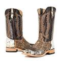 Men's Bulldog Hand Tooled  Boots - Cowhide