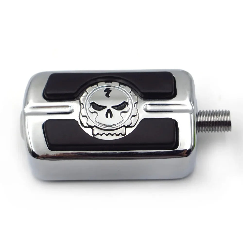 Motorcycel Parts Chrome Skull Shifter Shift Foot Peg For Harley Chopper Touring Cruiser Custom