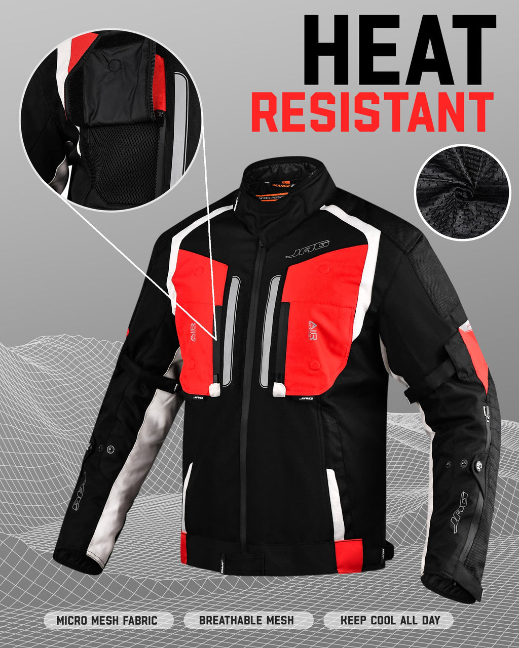 Storm Motorcycle Protective Jacket | Black | All Seasons Jacket