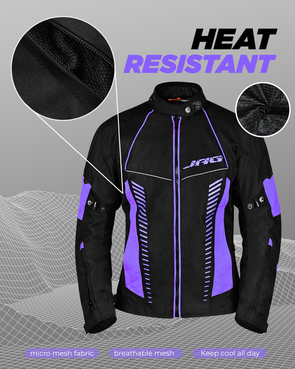 Diana Women's Motorcycle Jacket (Purple)