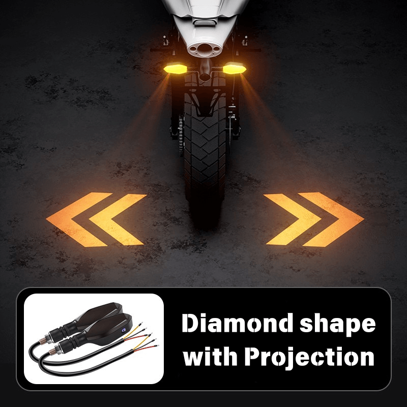 Motorcycle LED Multi-Color Projection Turn Signal Indicator