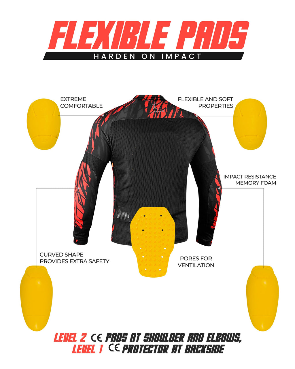JAG Mesh Motorcycle Shirt | CE Certified Protection
