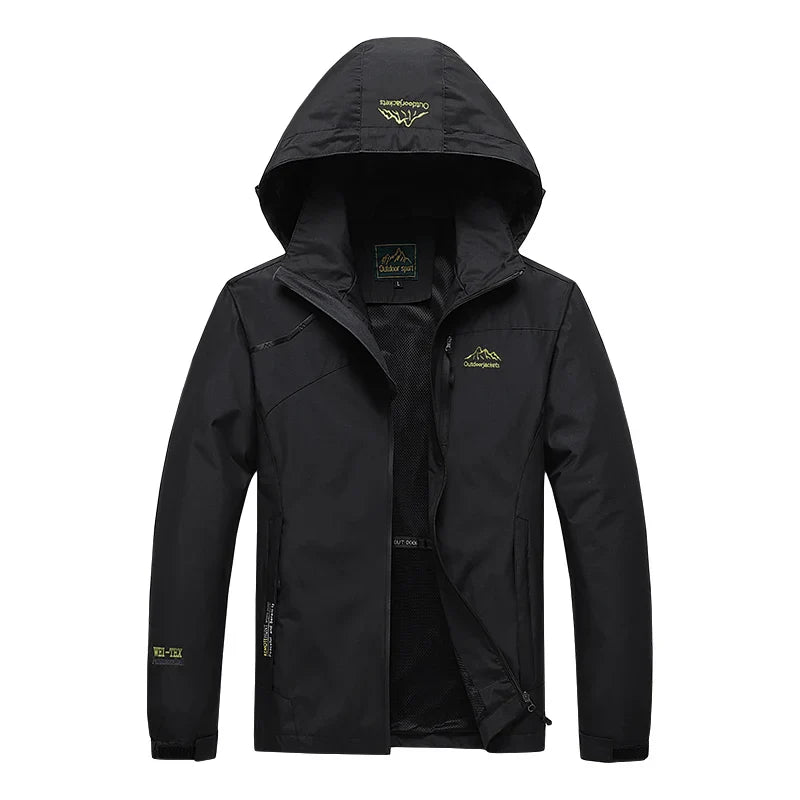 AquaShield Men's Windproof Hiking Jacket
