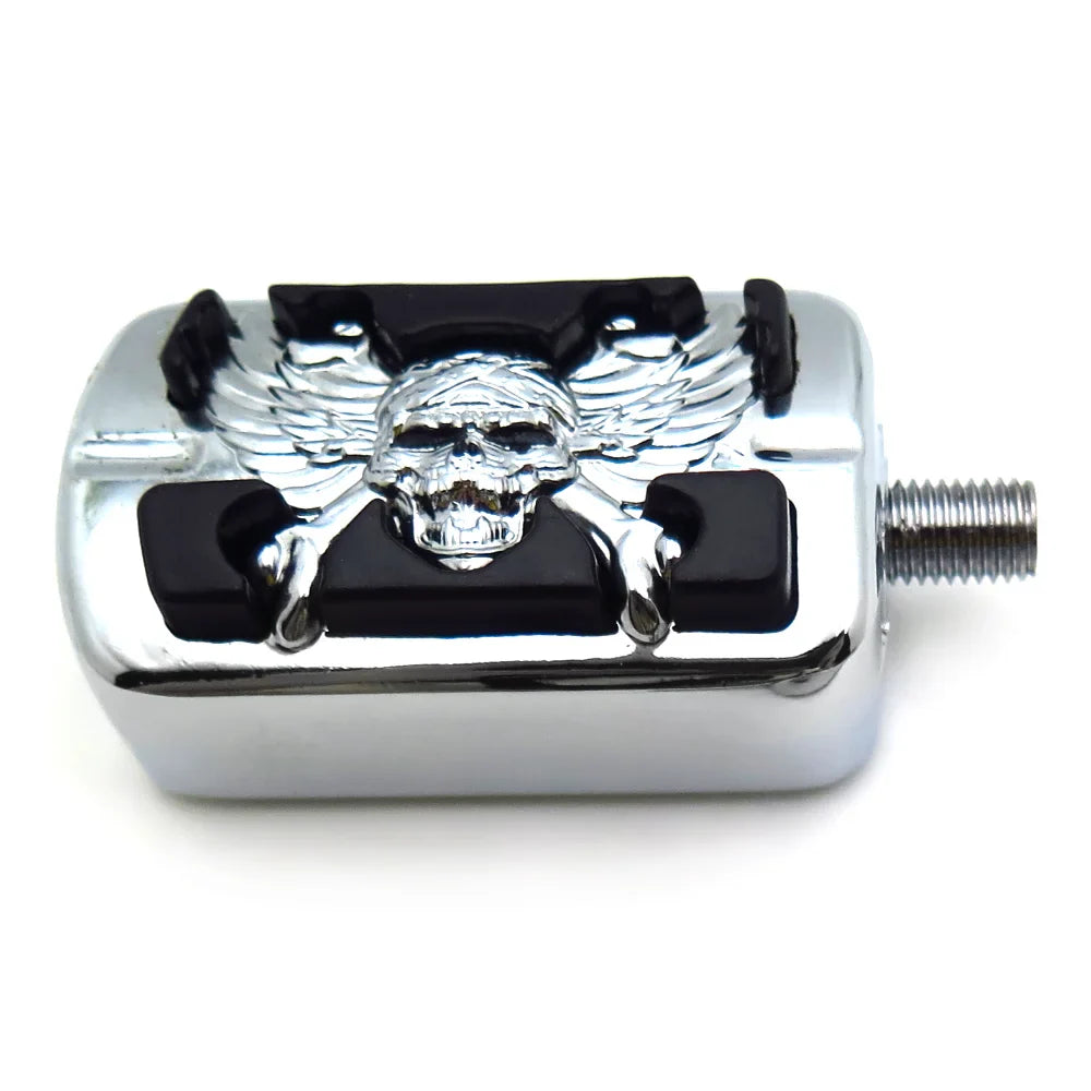 Motorcycel Parts Chrome Skull Shifter Shift Foot Peg For Harley Chopper Touring Cruiser Custom