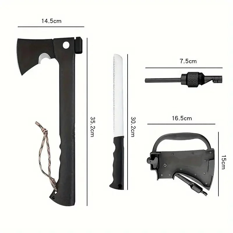 SurvivorPro: Axe & Saw Kit with Fire Starter