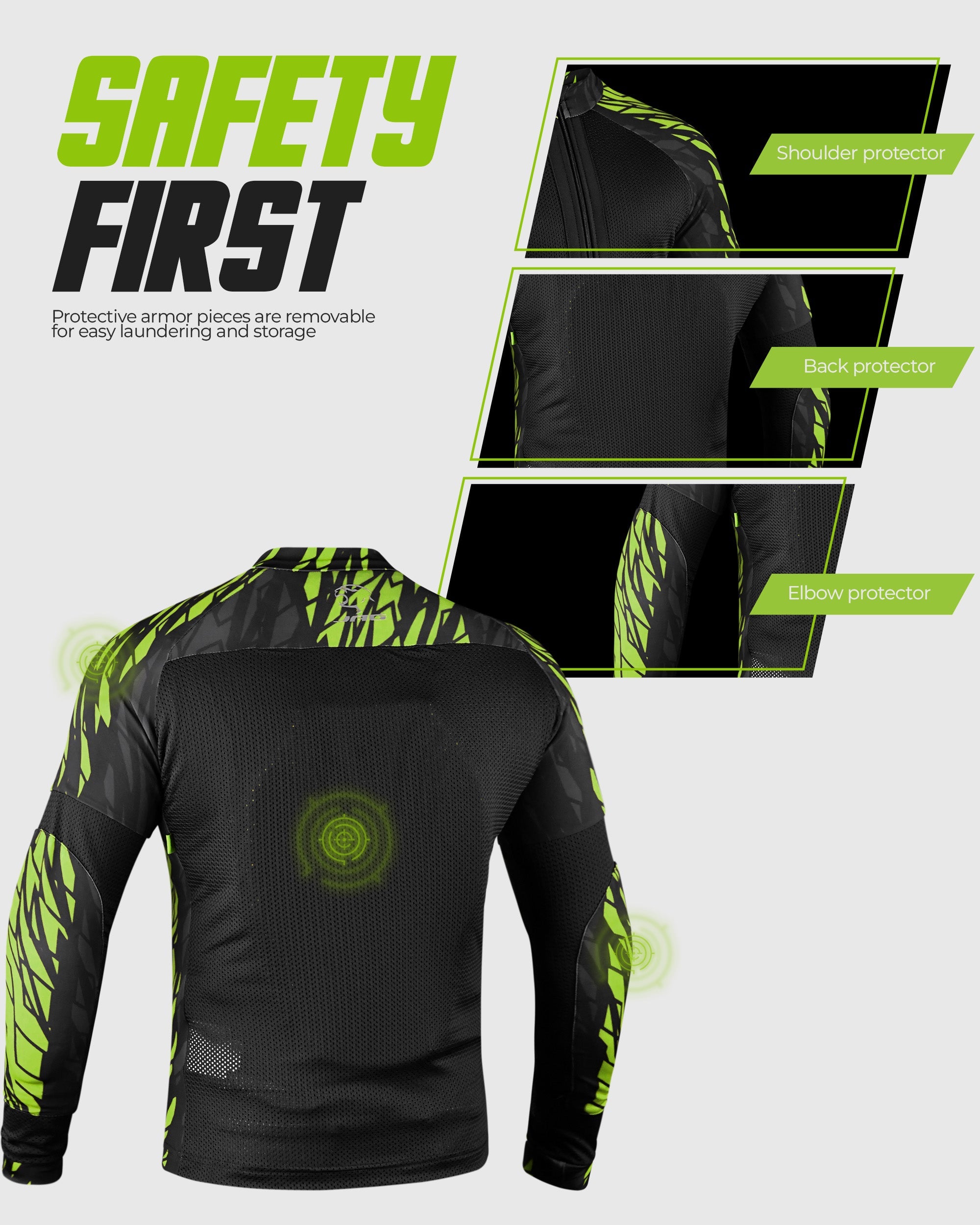 JAG Mesh Motorcycle Shirt | CE Certified Protection