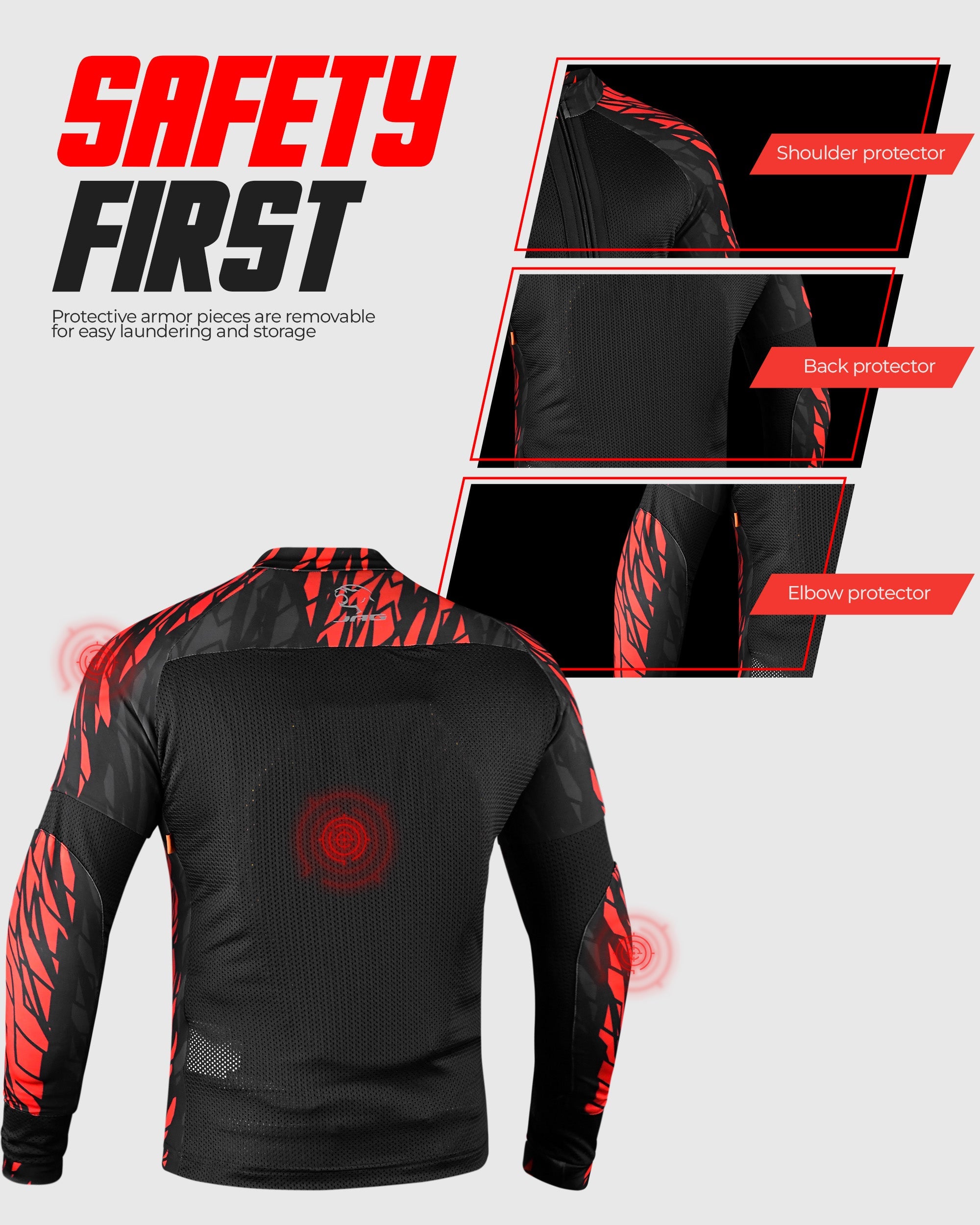 JAG Mesh Motorcycle Shirt | CE Certified Protection