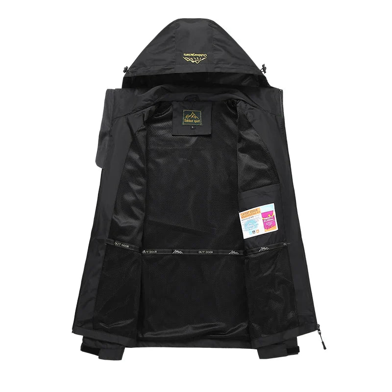 AquaShield Men's Windproof Hiking Jacket