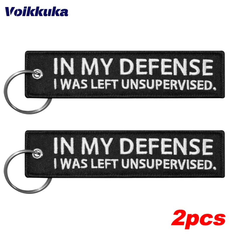 Left Unsupervised - Motorcycle Keychain