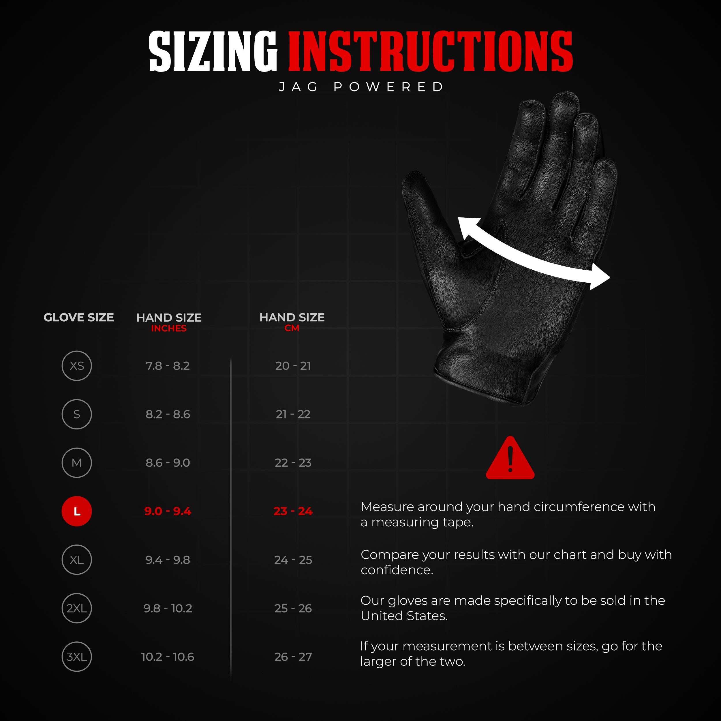 Leather Dark Knight Gloves - Full Finger Design (Black)