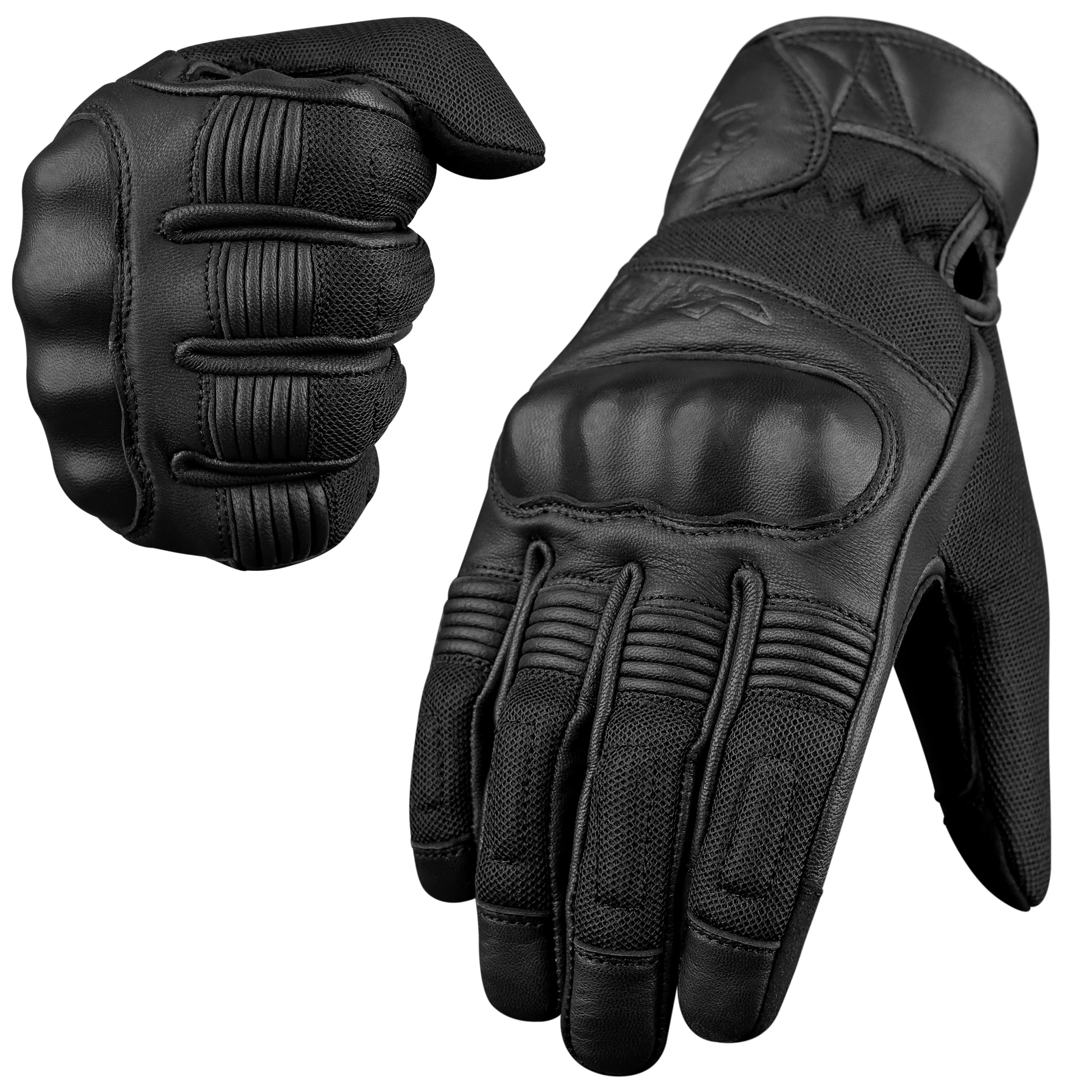 Ultra Volid Leather Motorcycle Gloves