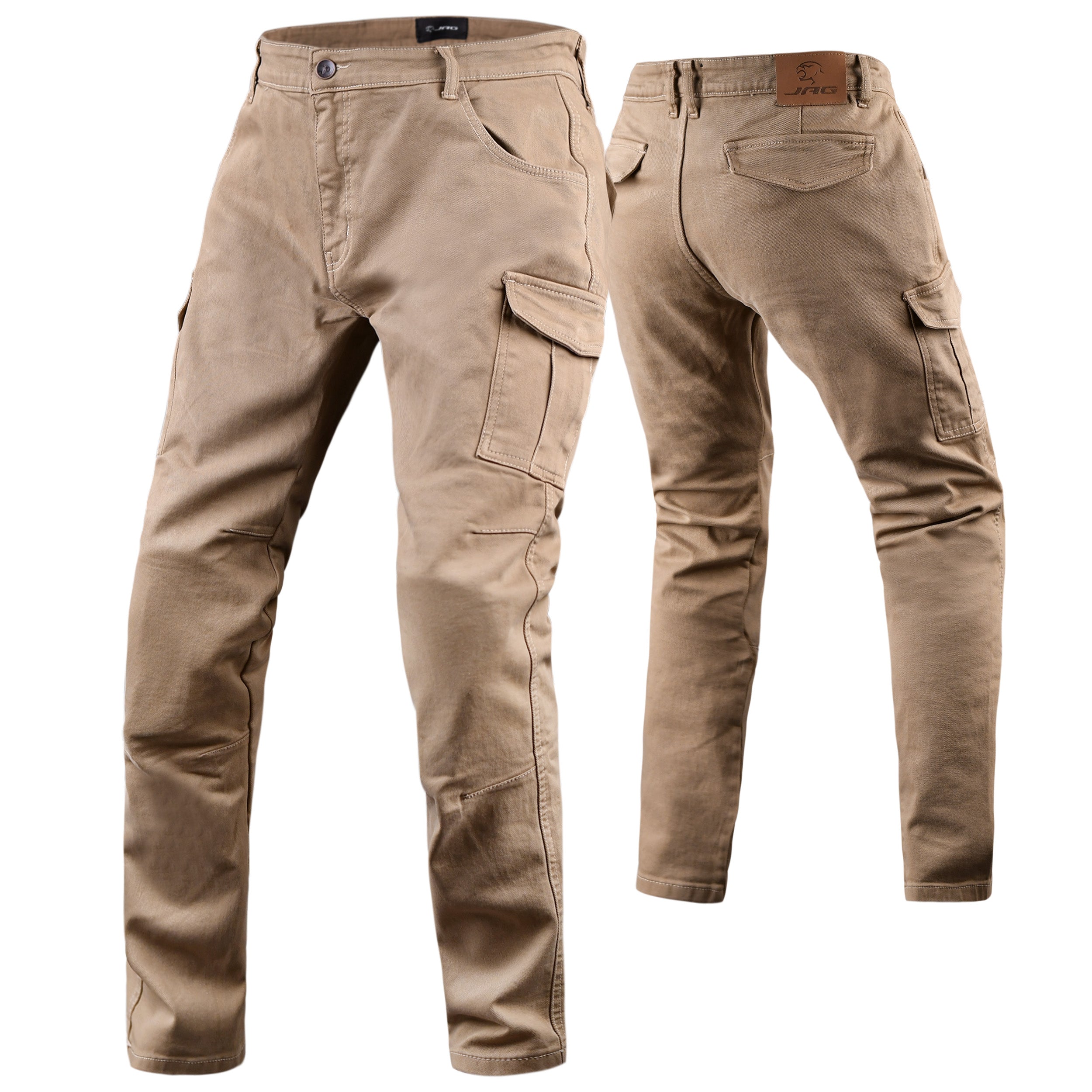 JAG Motorcycle Cargo Pants – Slim Fit Armored Cargo Jeans with CE Approved Armors