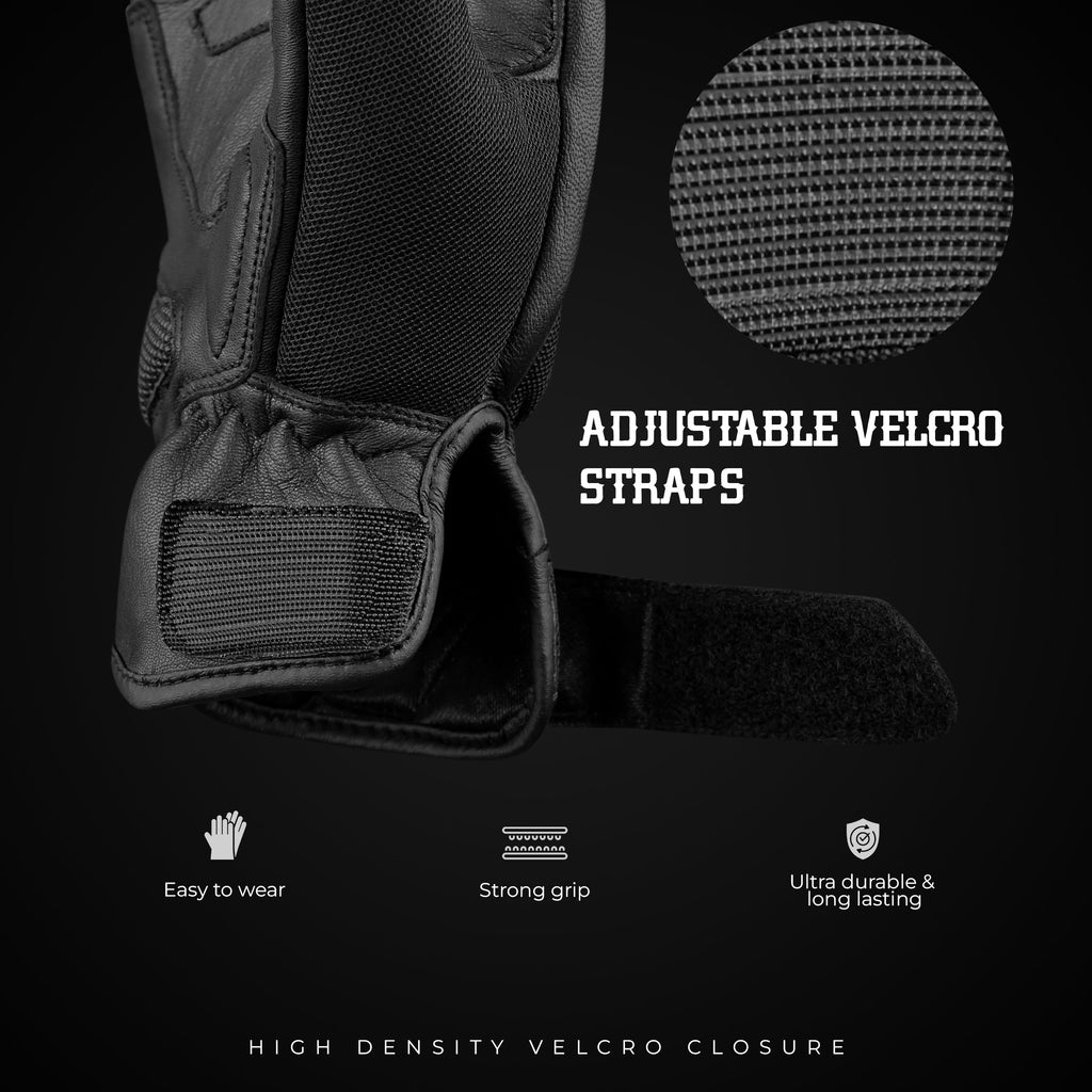 Ultra Volid Leather Motorcycle Gloves