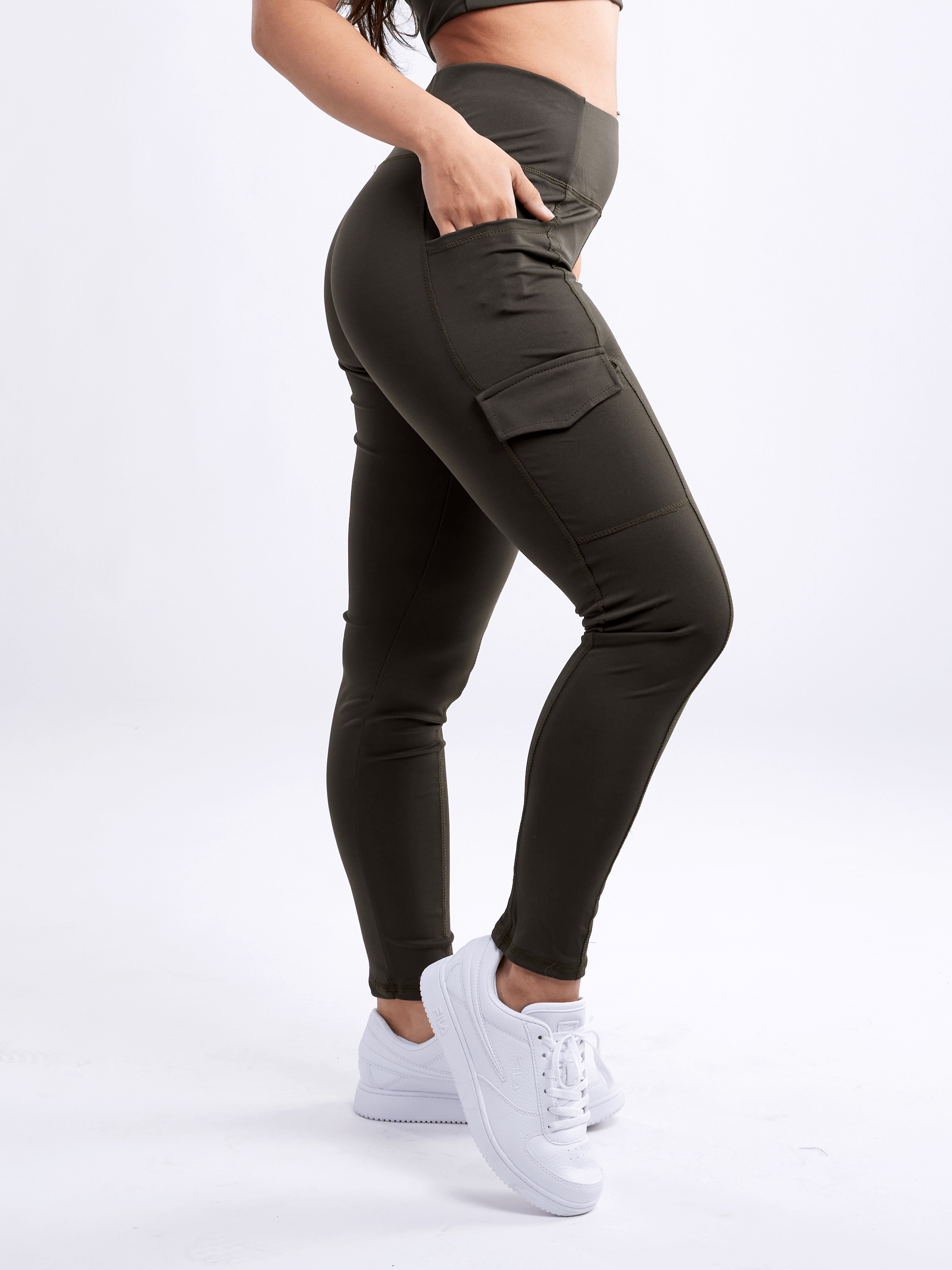 JupiterGear High-Waisted Leggings with Side Cargo Pockets