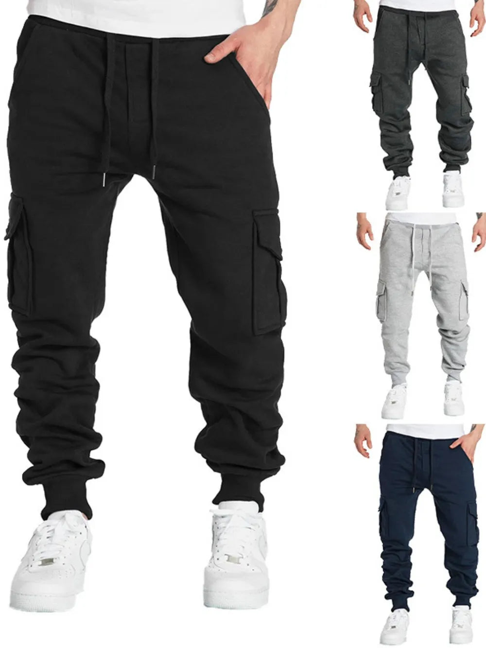 Men's Drawstring Pants with Pockets