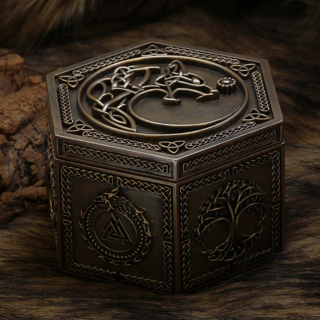 Viking Wolf Jewelry Box