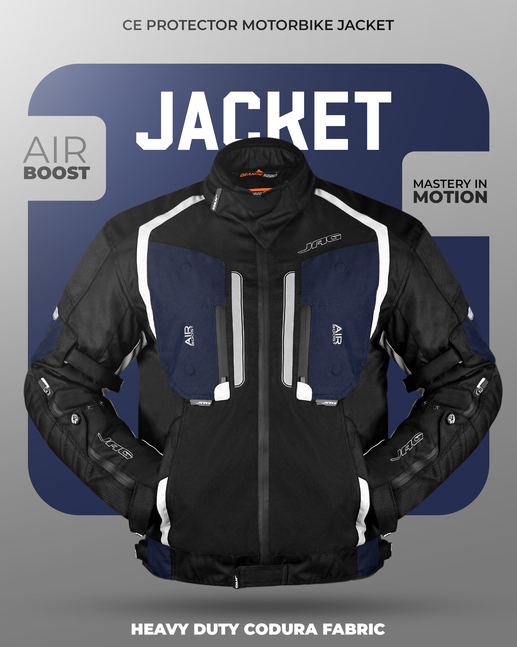 Storm Motorcycle Protective Jacket | Black | All Seasons Jacket