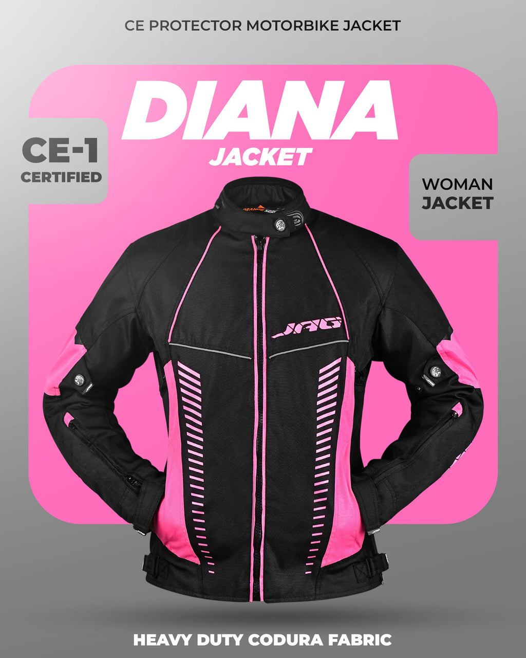Diana Women's Motorcycle Jacket (Pink)