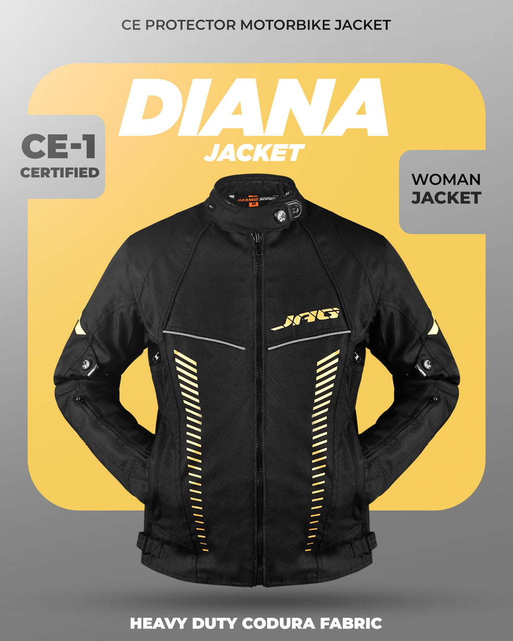 Diana Women's Touring Motorcycle Jacket (Black)