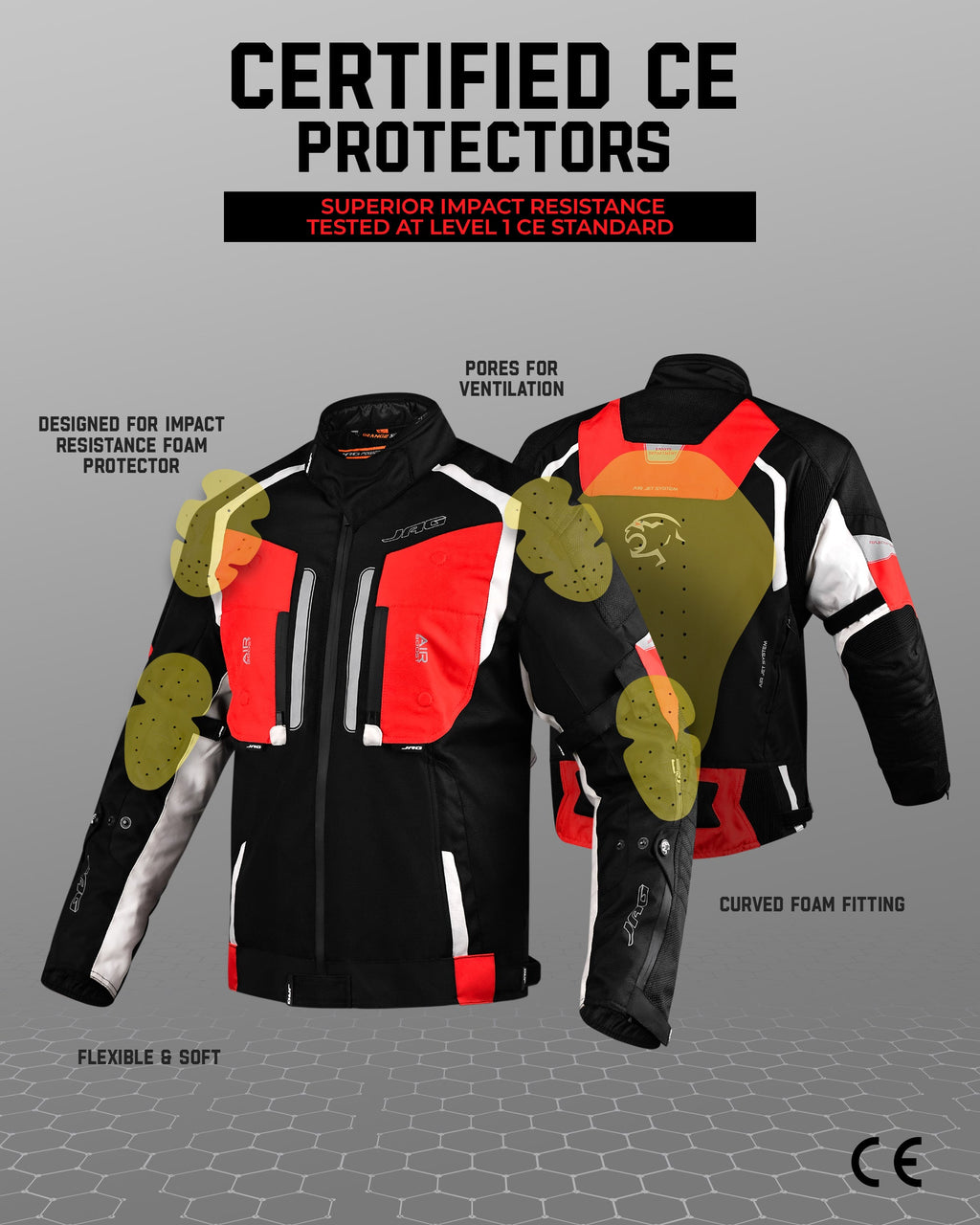 Storm Motorcycle Protective Jacket | Black | All Seasons Jacket